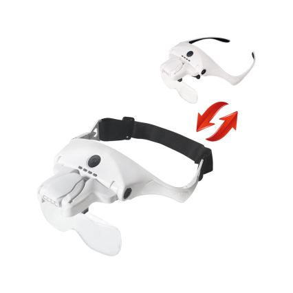 Extol - Oplaadbare loepbril met LED-verlichting/300 mAh