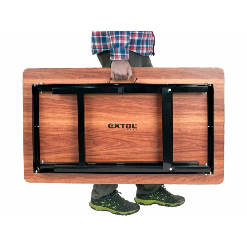 Extol - Opvouwbare werktafel 100x60 cm bruin/zwart