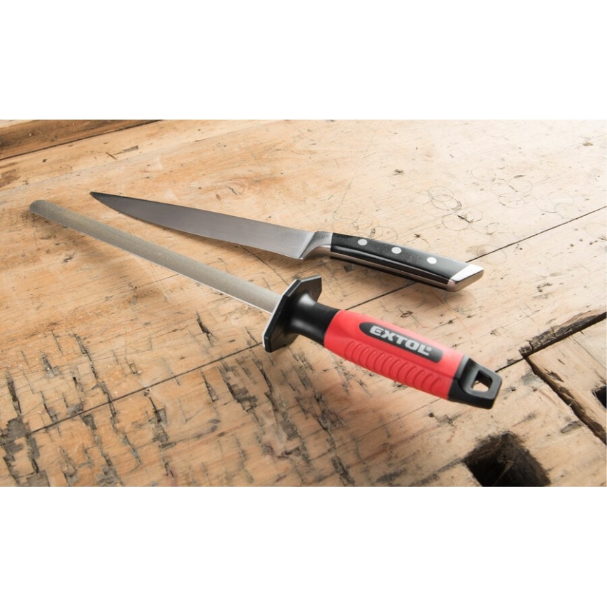 Extol Premium - Aanzetstaal met een laagje diamantstof 26 cm P400