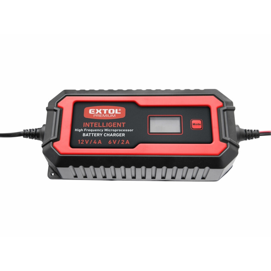 Extol Premium - Auto batterij oplader 9-traps 6/12V 4A IP65
