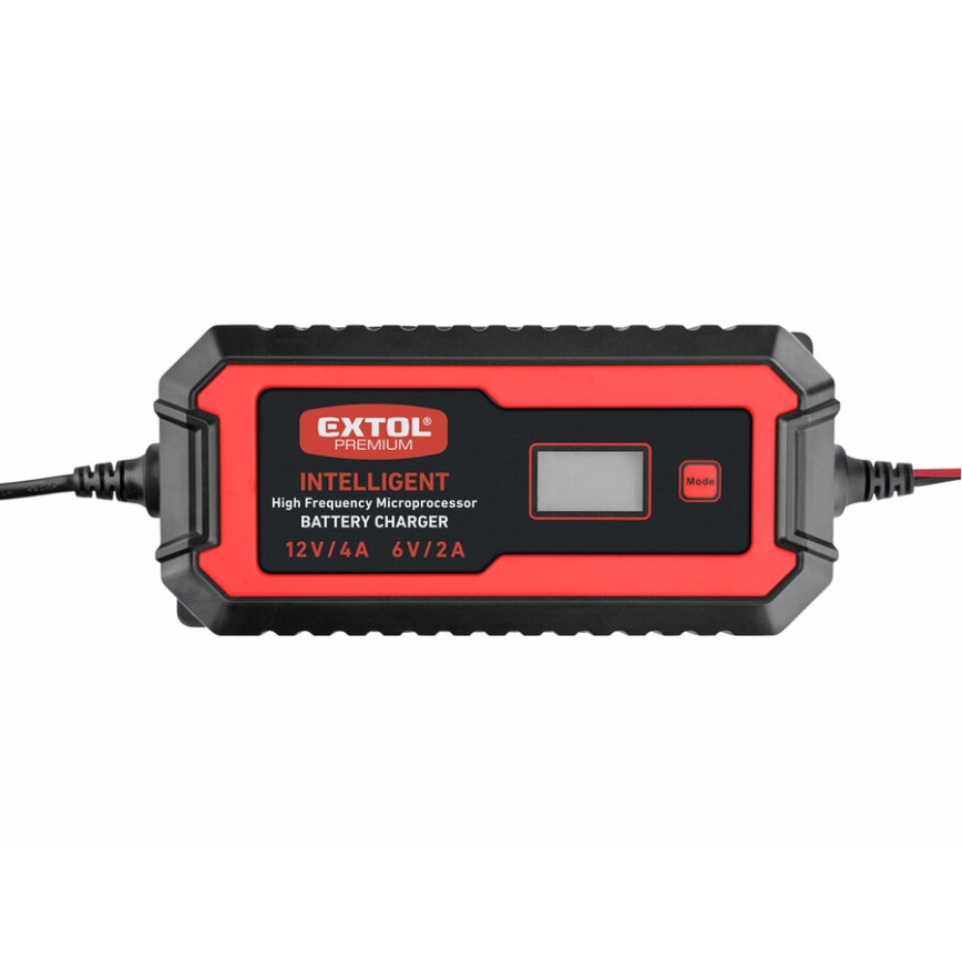 Extol Premium - Auto batterij oplader 9-traps 6/12V 4A IP65