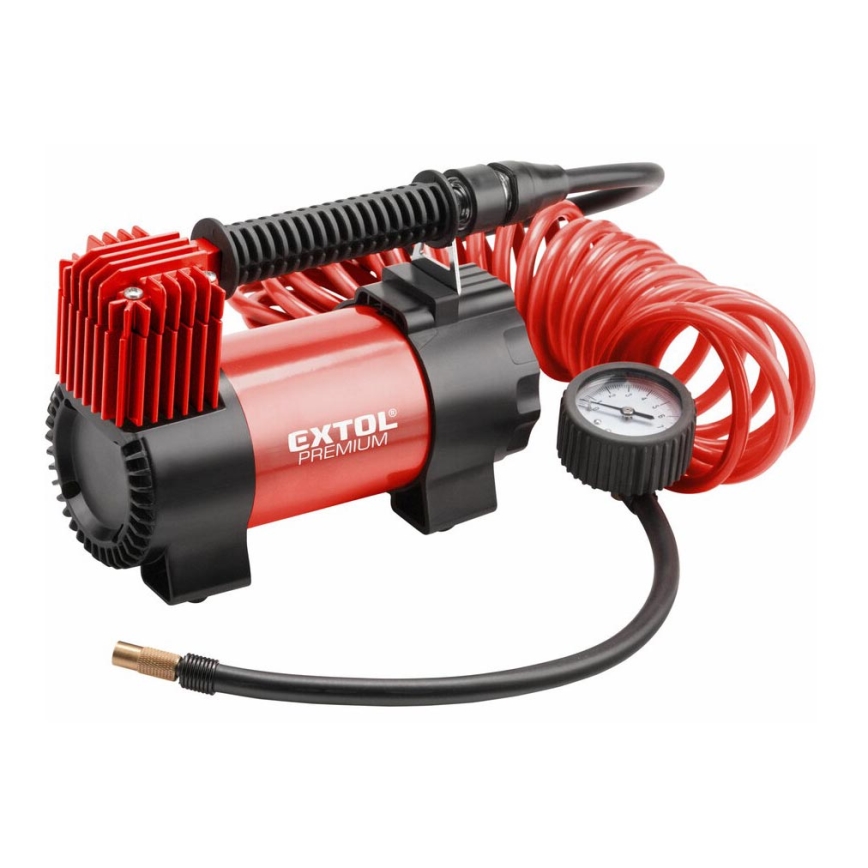 Extol Premium - Auto compressor 12V met tas en accessoires