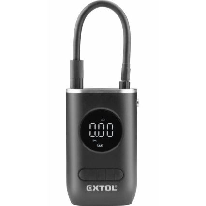 Extol Premium - Digitale zakcompressor 2000 mAh 7,4V zwart