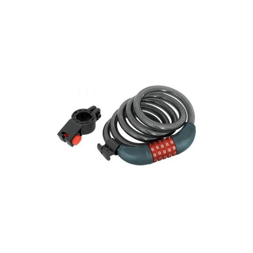 Extol Premium - Fietsslot met kabel 12x1200 mm en vijfcijferige code