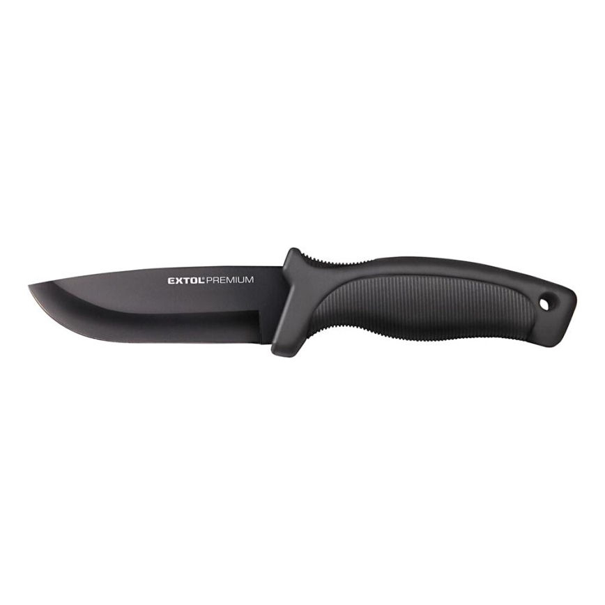 Extol Premium - Jachtmes zwart/roestvrij 11 cm