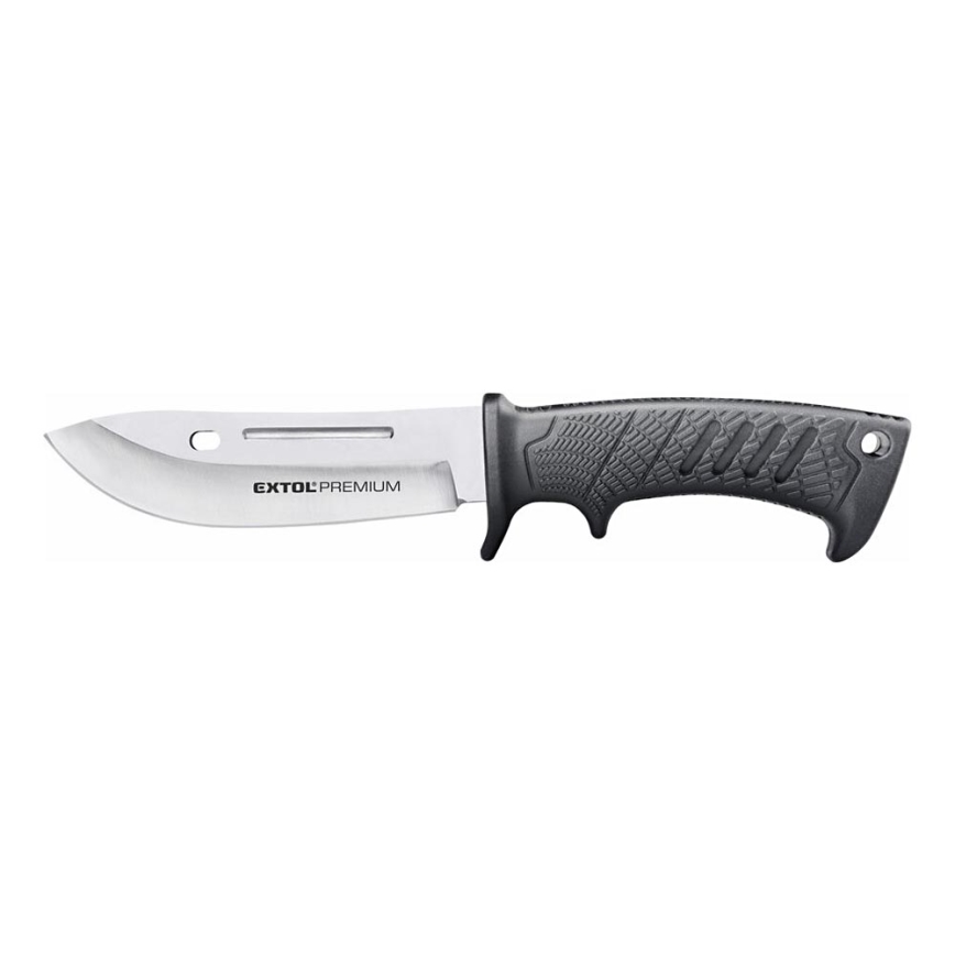 Extol Premium - Jachtmes zwart/roestvrij 14,5 cm