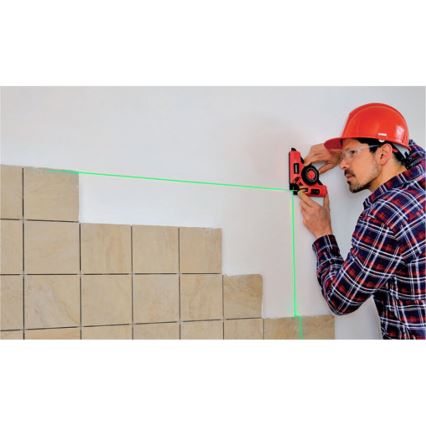 Extol Premium - Laserwinkelhaak 90° met elektrische zuigmodule 5V/1000 mAh