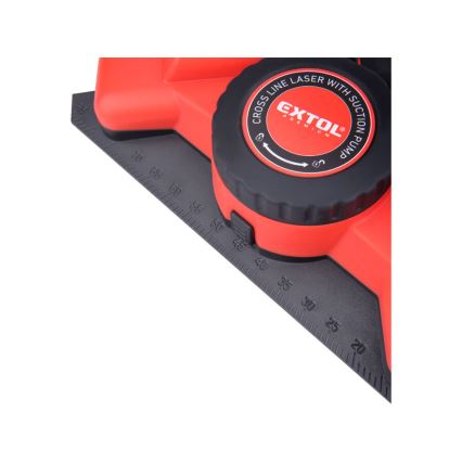 Extol Premium - Laserwinkelhaak 90° met elektrische zuigmodule 5V/1000 mAh