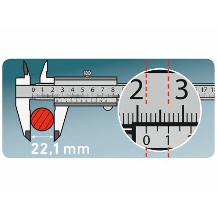 Extol Premium - Schuifmaat van metaal 0-150 mm