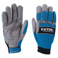 Extol Premium - Werkhandschoenen maat 10" blauw/grijs