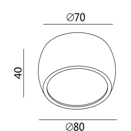 Fabas 3428/71/102 - LED-inbouwspot VASTO LED/7W/230V