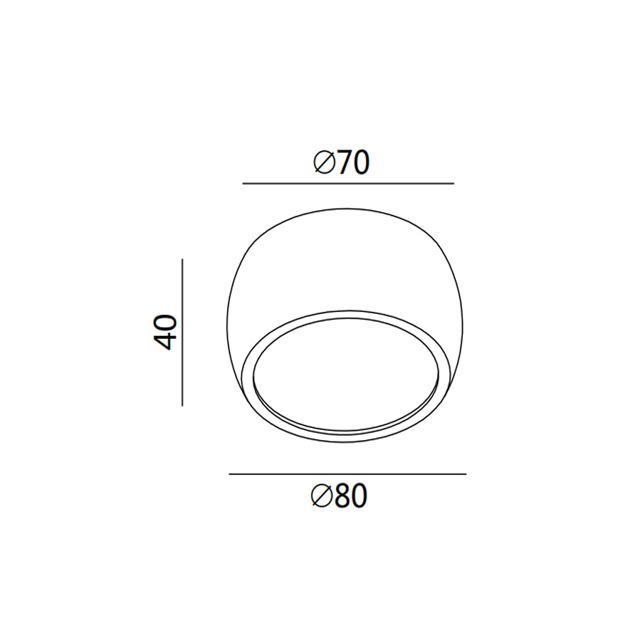 Fabas 3428/71/102 - LED-inbouwspot VASTO LED/7W/230V