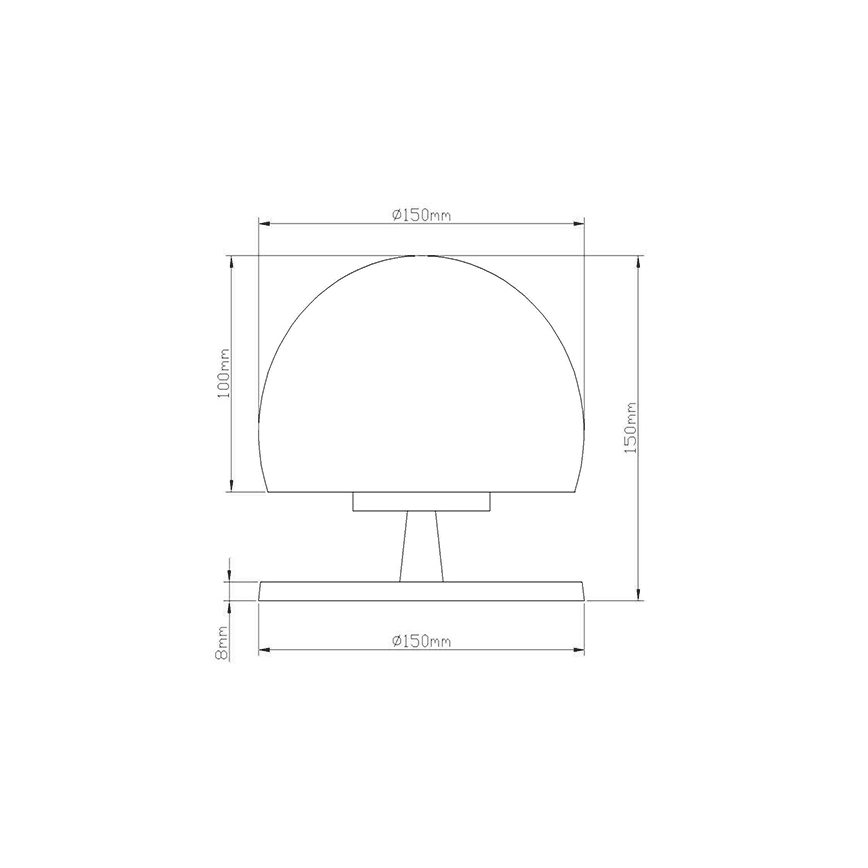 Fabas 3570-30-138 - Dimbare LED tafellamp MORGANA 1XG9/3W/230V