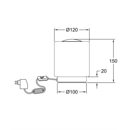 Fabas Luce 3257-30-138 - LED Dimbare touch tafellamp SIMI LED/8W/230V zilver