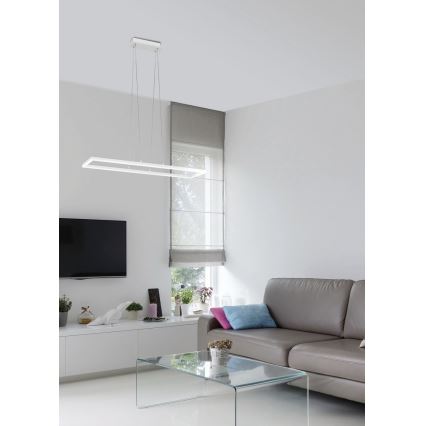 Fabas Luce 3394-45-102 - Dimbare LED hanglamp aan een koord BARD LED/52W/230V 3000K wit