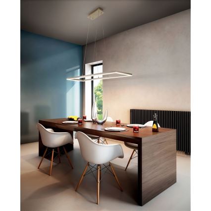 Fabas Luce 3394-45-225 - Dimbare LED hanglamp aan een koord BARD LED/52W/230V 3000K goud