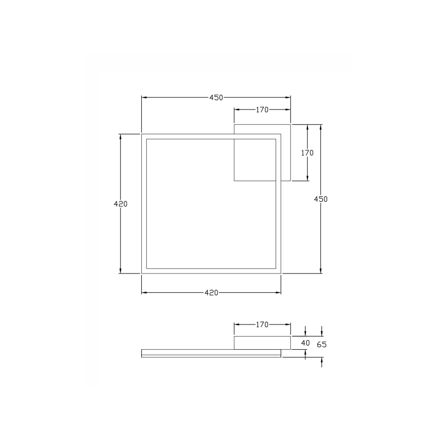 Fabas Luce 3394-62-102 - Dimbare LED plafondlamp BARD LED/39W/230V 4000K wit