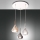 Fabas Luce 3481-47-297 - Hanglamp aan een koord LILA 3xE27/40W/230V goud/grijs/doorzichtig
