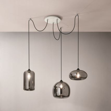 Fabas Luce 3496-47-126 - Hanglamp aan een koord FIONA 3xE27/60W/230V