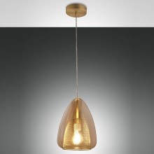 Fabas Luce 3673-40-125 - Hanglamp aan een koord BRITTON 1xE27/40W/230V goud