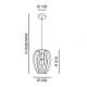 Fabas Luce 3677-45-101 - Hanglamp aan een koord CAMP 1xE27/40W/230V zwart