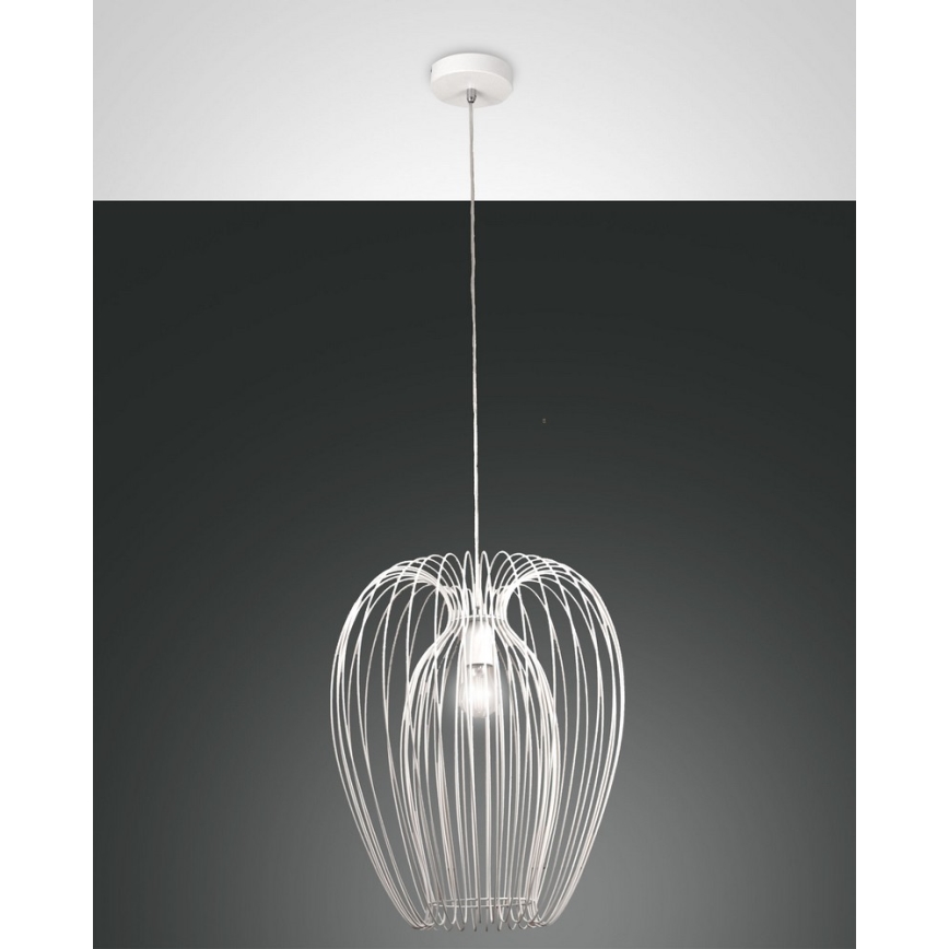 Fabas Luce 3677-45-102 - Hanglamp aan een koord CAMP 1xE27/40W/230V wit