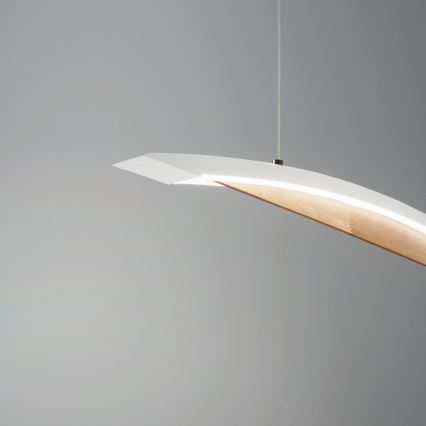 Fabas Luce 3697-40-102 - Dimbare LED hanglamp aan een koord CORDOBA LED/36W/230V wit/hout