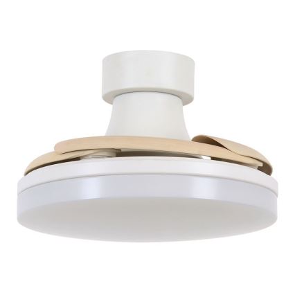 FANAWAY 210664 - LED dimbare plafondventilator ORBIT LED/25W/230V beige/wit + afstandsbediening