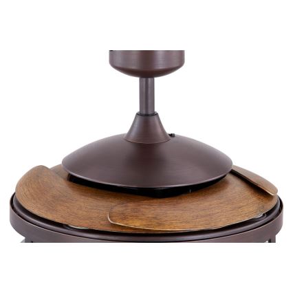 FANAWAY 212925 - LED Plafondventilator CLASSIC 3xE27/4W/230V bruin + afstandsbediening