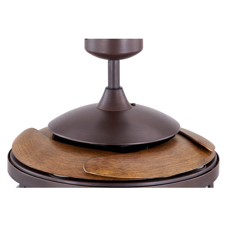 FANAWAY 212925 - LED Plafondventilator CLASSIC 3xE27/4W/230V bruin + afstandsbediening
