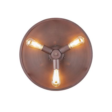 FANAWAY 212925 - LED Plafondventilator CLASSIC 3xE27/4W/230V bruin + afstandsbediening
