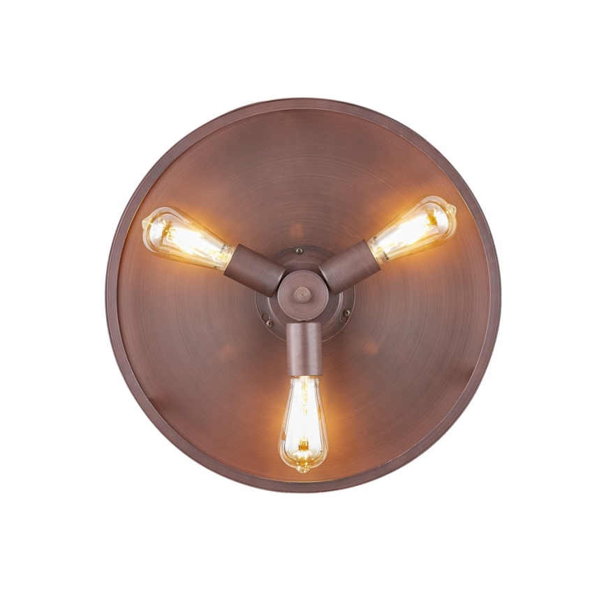 FANAWAY 212925 - LED Plafondventilator CLASSIC 3xE27/4W/230V bruin + afstandsbediening