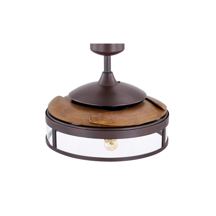 FANAWAY 212925 - LED Plafondventilator CLASSIC 3xE27/4W/230V bruin + afstandsbediening