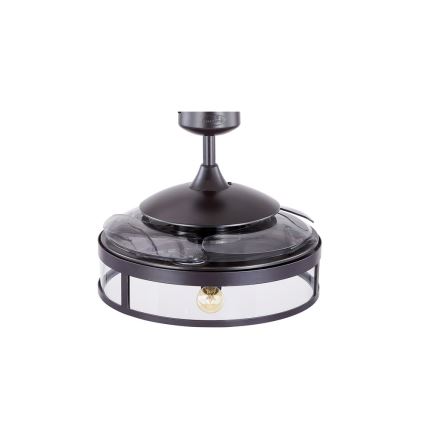 FANAWAY 212927 - LED-plafondventilator CLASSIC 3xE27/4W/230V zwart Ø 112 cm + afstandsbediening