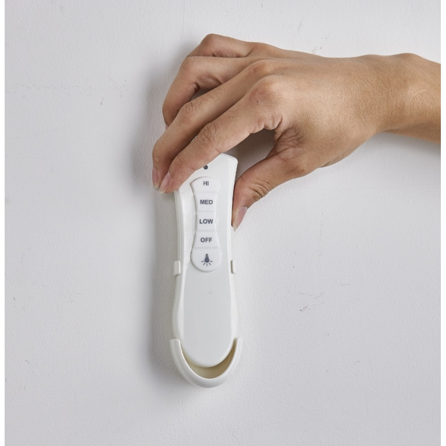 FANAWAY 212982 - Plafondventilator EVORA 2xE27/20W/230V glanzend chroom + afstandsbediening