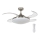 FANAWAY 212982 - Plafondventilator EVORA 2xE27/20W/230V glanzend chroom + afstandsbediening