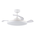 FANAWAY 21612949 - LED dimbare plafondventilator STROLL LED/30W/230V 2700/3500/5000K Ø 106 cm wit/helder + afstandsbediening