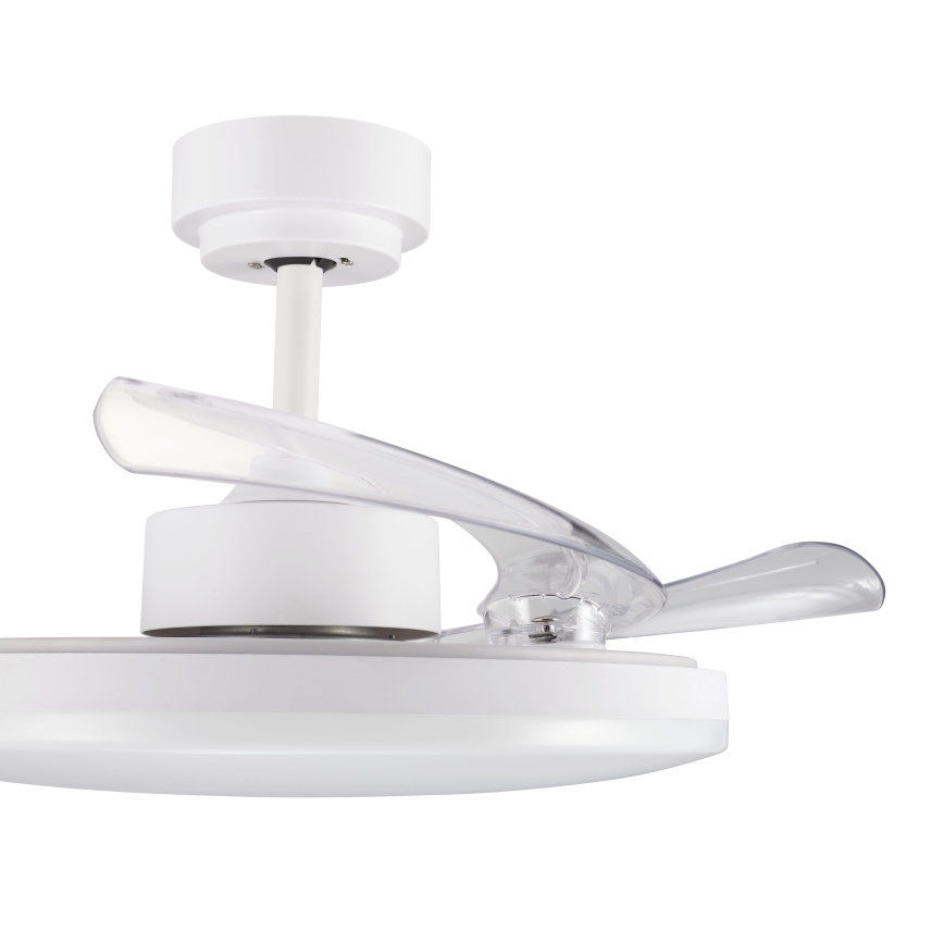 FANAWAY 21612949 - LED dimbare plafondventilator STROLL LED/30W/230V 2700/3500/5000K diameter 106 cm wit/doorzichtig + afstandsbediening