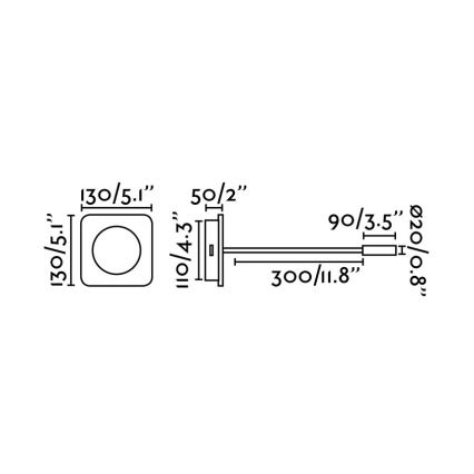 FARO 20060 - LED Wandlamp MOOD LED / 2W / 230V