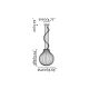 FARO 28301 - Hanglamp aan een koord ISABELLE 1xE27/15W/230V diameter 40 cm wit