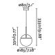 FARO 28375 - Hanglamp aan koord MINE 1xE27/40W/230V