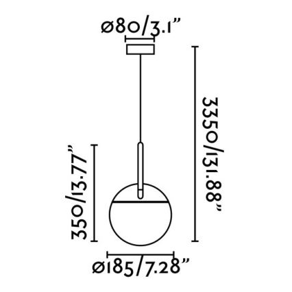 FARO 28375 - Hanglamp aan koord MINE 1xE27/40W/230V