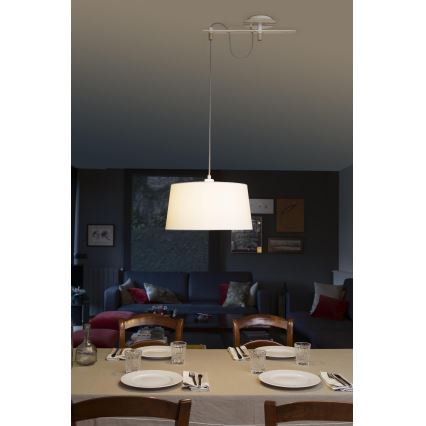 FARO 28394 - Hanglamp aan koord FUSTA 1xE27/20W/230V wit