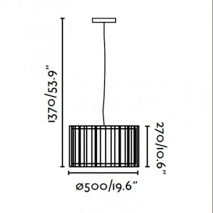 Faro 29309 - Hanglamp aan koord LINDA 1xE27/100W/230V