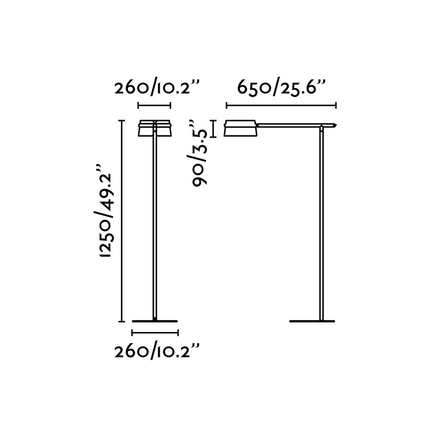 FARO 29569 - LED Dimbare aanraking vloerlamp LOOP LED/6W/230V