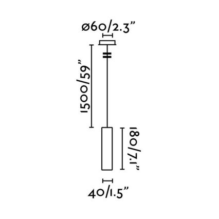 FARO 29894 - LED Hanglamp aan een koord ORA LED/4W/230V wit