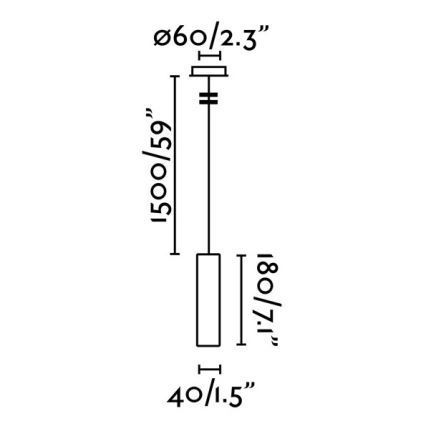 FARO 29895 - LED Hanglamp aan een koord ORA LED/4W/230V zwart