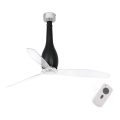 FARO 32003 - Plafondventilator ETERFAN zwart/helder Ø 128 cm + afstandsbediening