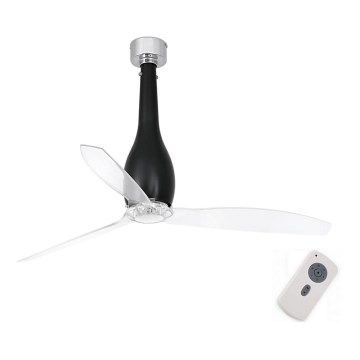 FARO 32003 - Plafondventilator ETERFAN zwart/helder Ø 128 cm + afstandsbediening
