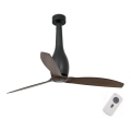 FARO 32004 - Plafondventilator ETERFAN zwart/bruin Ø 128 cm + afstandsbediening